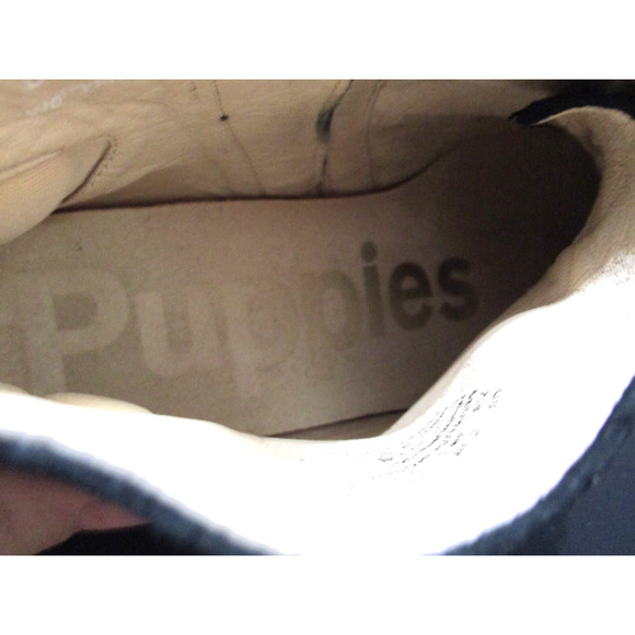 Hush Puppies Medium Moyen Black Suede Side Zip Booties Women 7.5 - Picture 9 of 11